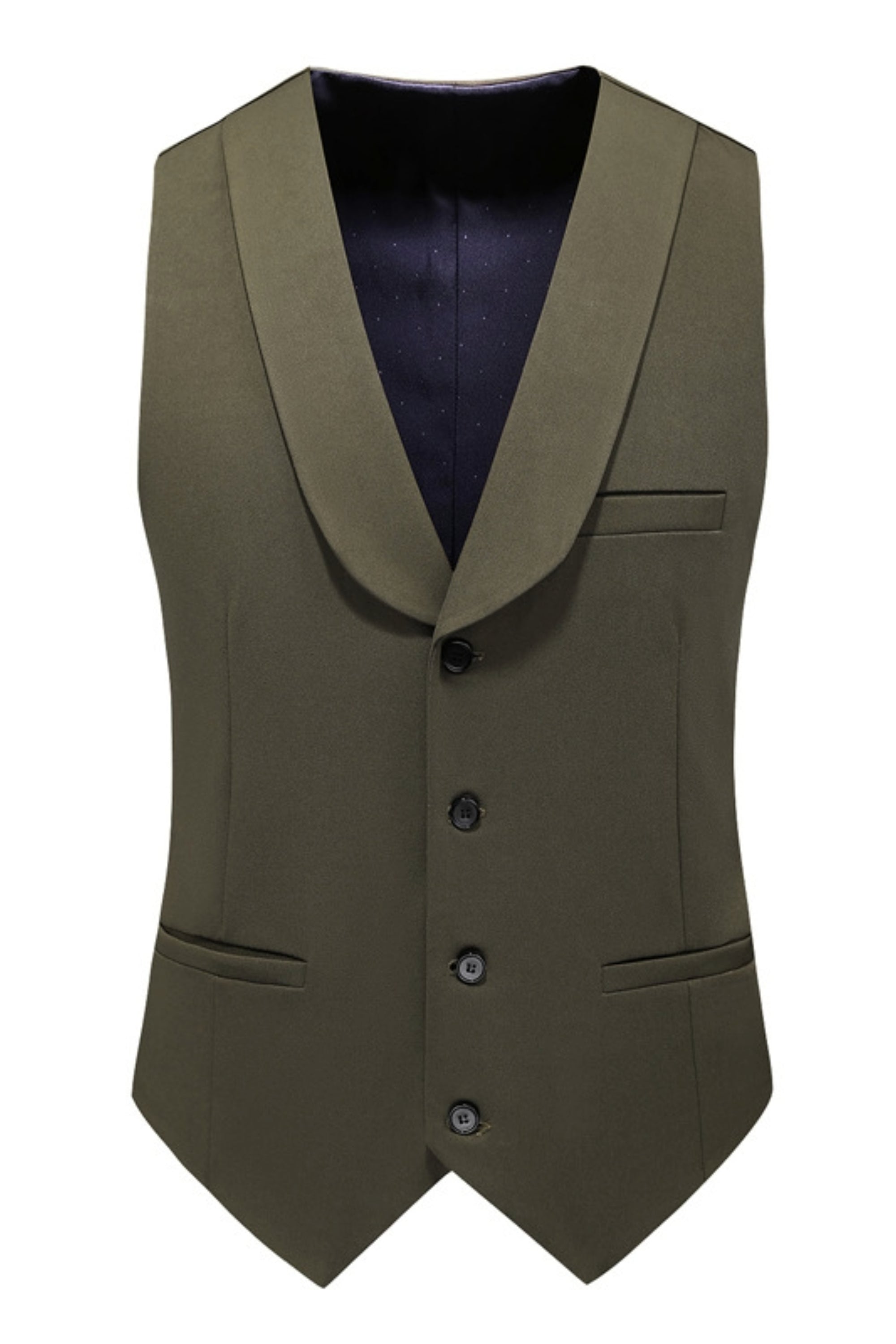Costume Business Casual Homme Vert Olive